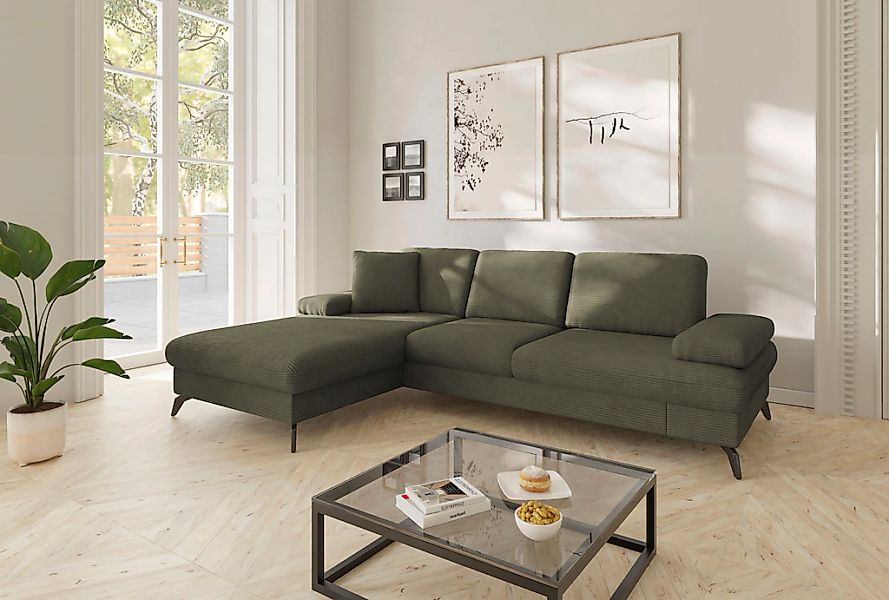 sit&more Ecksofa "Morris Jubi L-Form, B: 247 cm" mit Armteilfunktion & 1 Zi günstig online kaufen