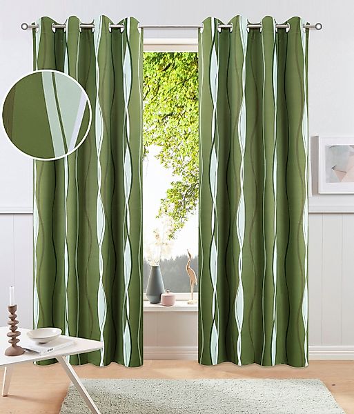 my home Gardine Dimona Blackout, Ösen günstig online kaufen