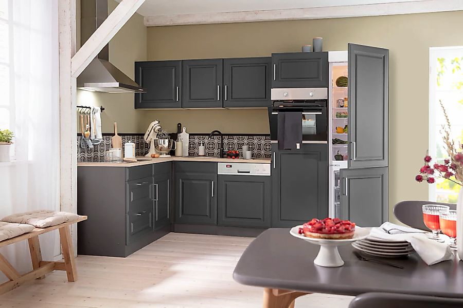 KOCHSTATION "KS-Stockholm" Stellbreite 290/170 cm, mit hochwertigen MDF Fro günstig online kaufen