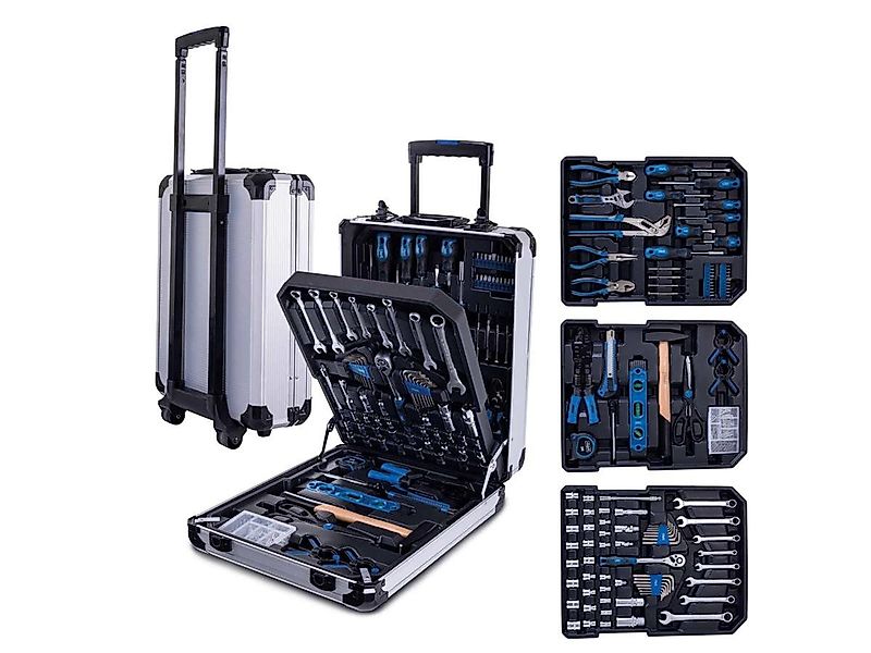 Scheppach Werkzeugset WZT187, (Set, 187-tlg., Werkzeugkoffer), mit Trolleyf günstig online kaufen