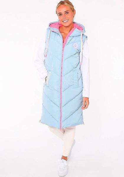 Zwillingsherz Steppweste ""Strandglück"", Doppel-Zipper, Kontrastdetails, E günstig online kaufen