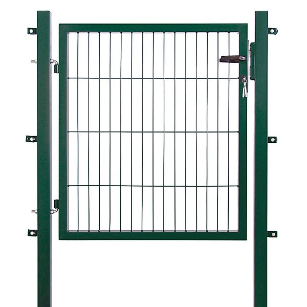 Einzeltor für Doppelstabmattenzaun Grün 80 cm x 100 cm günstig online kaufen