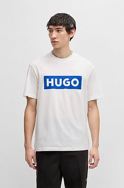 HUGO Blue T-Shirt "Nico", mit großem Logo-Print, Unisex günstig online kaufen