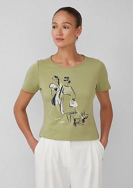 s.Oliver Kurzarmshirt T-Shirt T-Shirt aus Interlockjersey mit Artwork günstig online kaufen