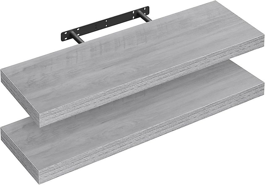 Woltu Wandregal, 2er-Set Wandboard CD DVD Regal Bücherregal Holz Board günstig online kaufen