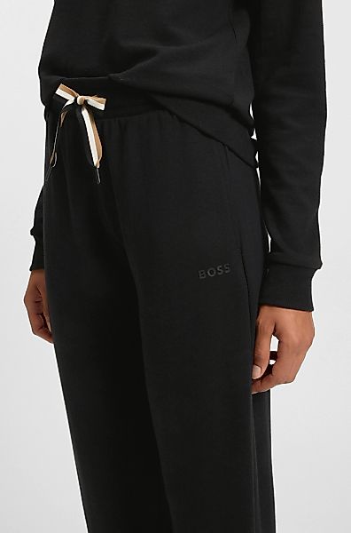 BOSS Relaxhose "CP Stripe Pants Cuff", mit kontrastfarbener Kordel günstig online kaufen