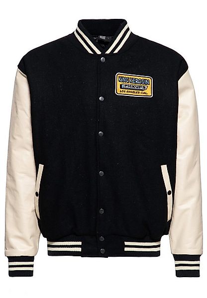 KingKerosin Collegejacke Pickup (1-St) mit Lederärmel günstig online kaufen