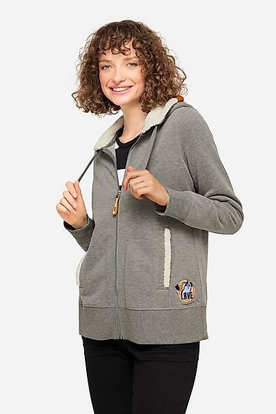 Laurasøn Sweatjacke Hoodie-Jacke Sweat Kapuze innen aus Teddy Langarm günstig online kaufen