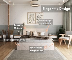 FDM Polsterbett Bettrahmen Bettgestell 90x200, 120x200, günstig online kaufen