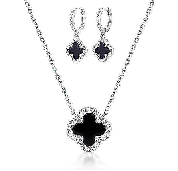 ROUGEMONT Schmuckset Glücksbringer Damen Schmuckset Kleeblatt 925 Sterling günstig online kaufen