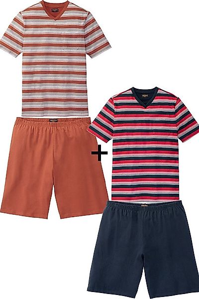 Franco Bettoni Pyjama (Set, 4-teiliges Pyjama-Set: 2 Kurzarm-Shirts, 2 Shor günstig online kaufen