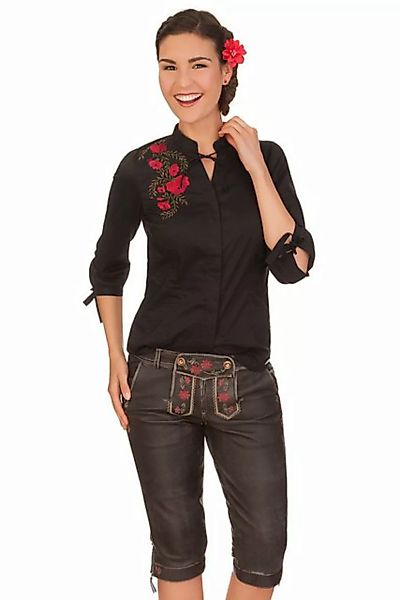 Spieth & Wensky Lederhose Trachtenlederhose Damen - FERIKE - schwarz günstig online kaufen