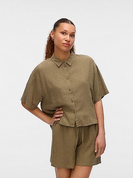 Vero Moda Hemdbluse VMLINN LINEN 2/4 SHORT SHIRT WVN NOOS günstig online kaufen