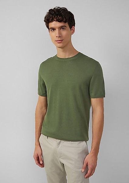 s.Oliver BLACK LABEL Strickpullover Feingestricktes T-Shirt aus Baumwoll-Mo günstig online kaufen