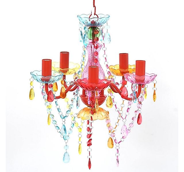 vidaXL Kronleuchter Kronleuchter 5 Glühbirnen Mehrfarbig günstig online kaufen