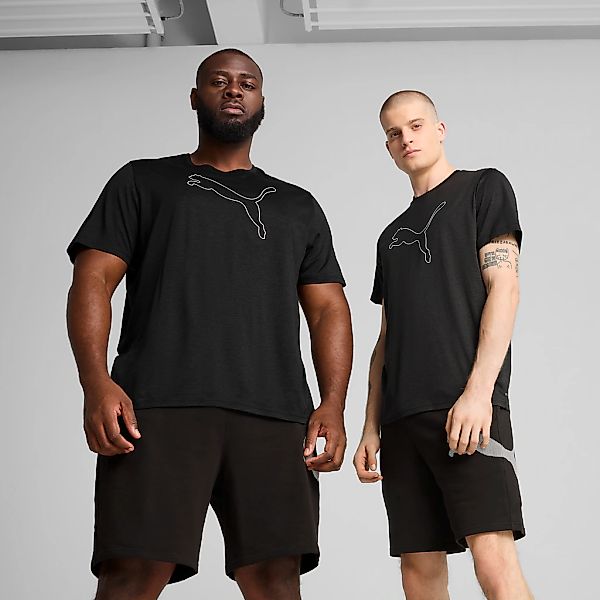 PUMA Trainingsshirt "M TAD ESSENTIAL HEATHER CAT TEE (CF LARGE CAT)" Kurzar günstig online kaufen