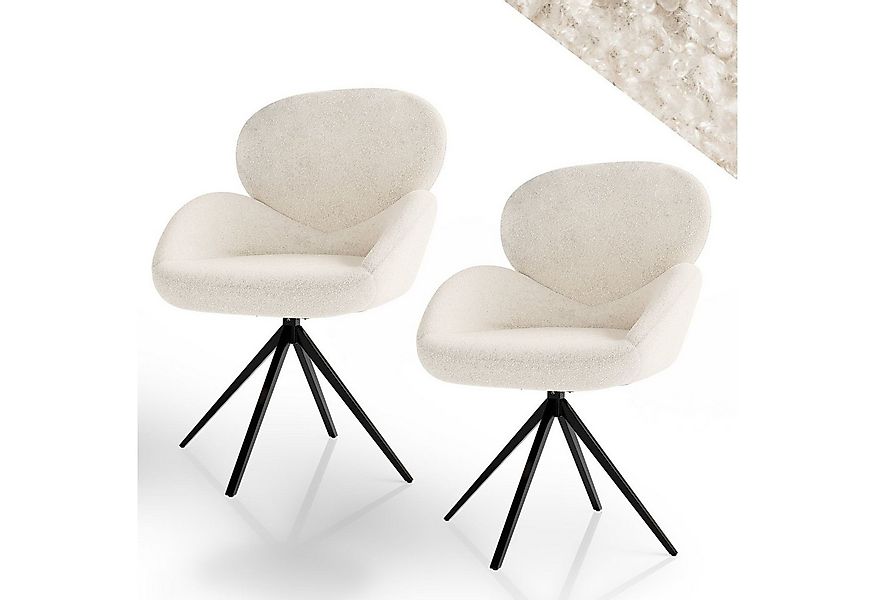 Juskys Esszimmerstuhl Albano (2 St), 360° drehbar, verstellbare Füße, einfa günstig online kaufen