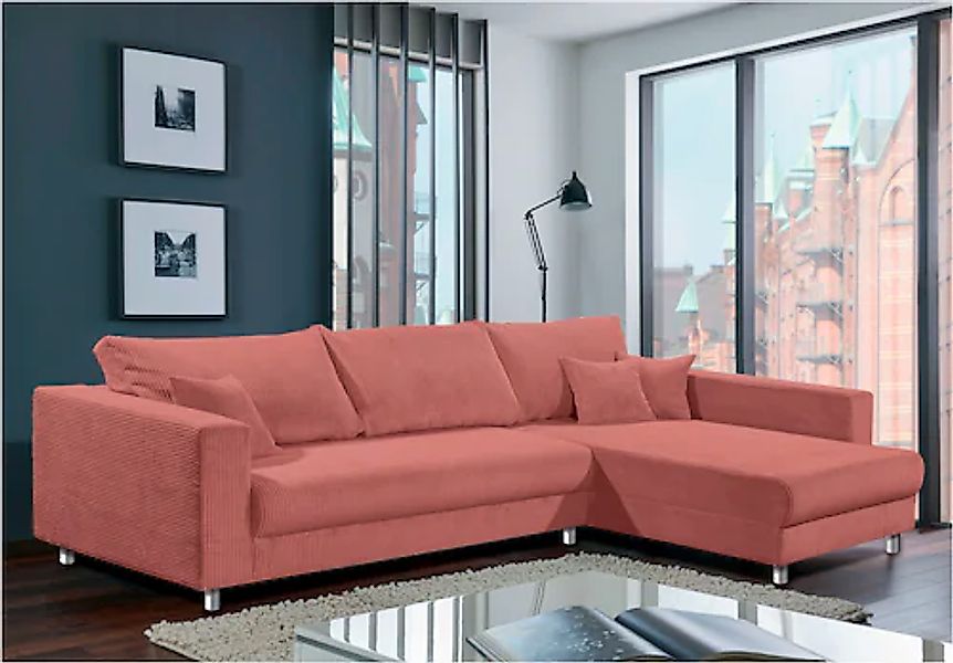 INOSIGN Ecksofa "153" Inkl. Schlaffunktion und großen Strauraum günstig online kaufen