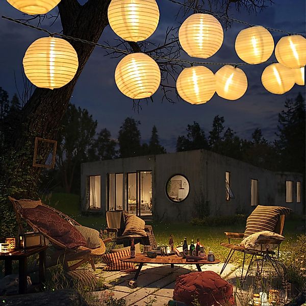 LQWELL LED Solarleuchte Solar Lichterkette Lampions günstig online kaufen