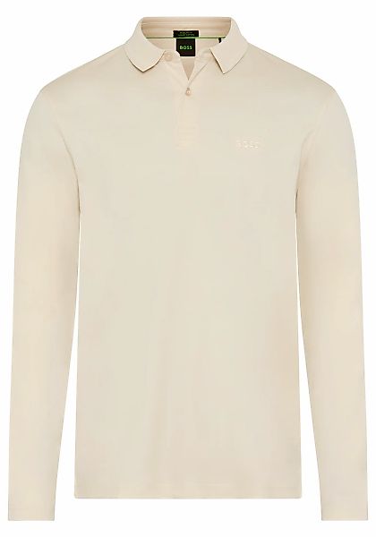 BOSS GREEN Langarm-Poloshirt "Pirol", Langarm, regular fit, Logo-Stickerei günstig online kaufen
