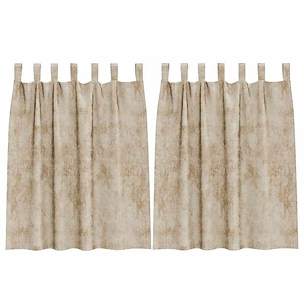 vidaXL Vorhänge 2 Stk Creme 140 x 140 cm Samt 4107733 günstig online kaufen