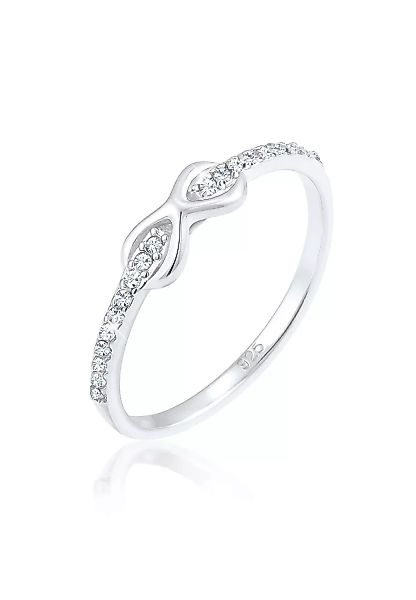 Elli Fingerring "Infinity Kristalle Edel Cute 925 Silber" günstig online kaufen