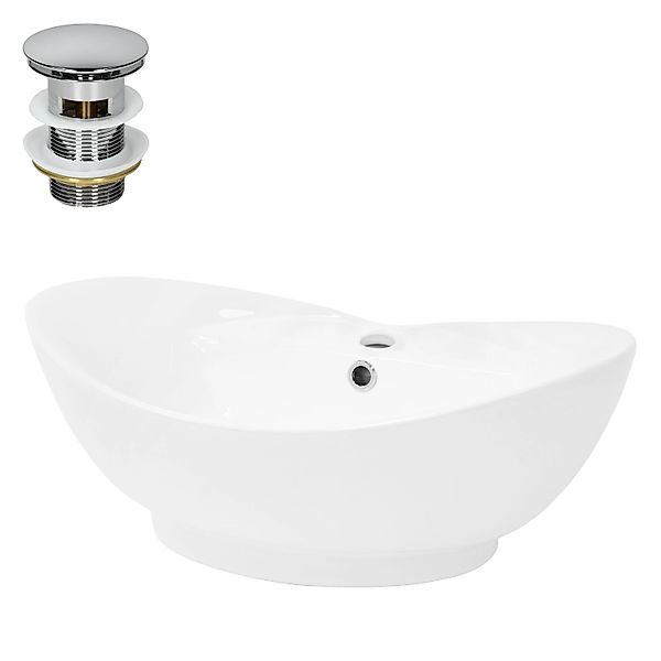 LuxeBath Waschbecken Aufsatzwaschbecken aus Keramik für günstig online kaufen