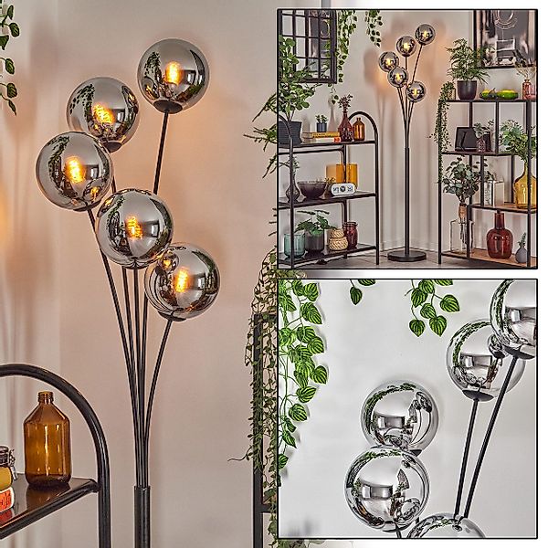 hofstein Stehlampe Stehlampe aus Metall/Glas in günstig online kaufen