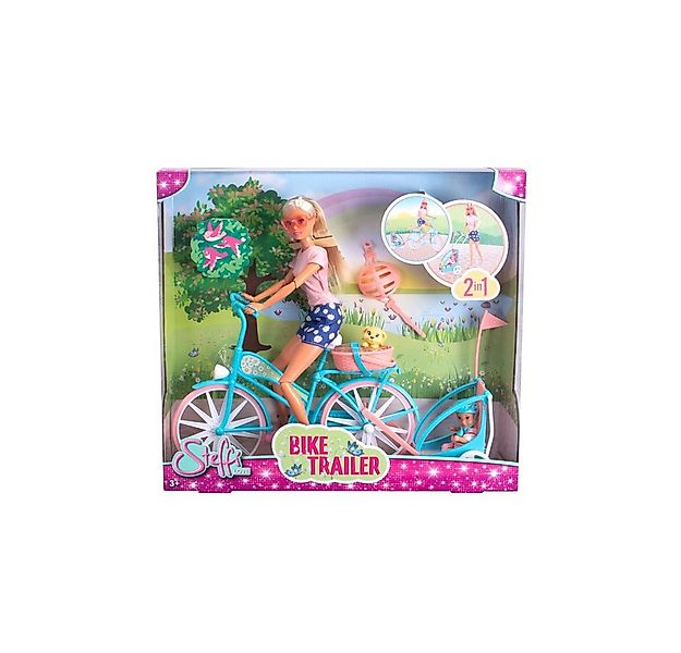 SIMBA Babypuppe Steffi Love - Puppe mit Fahrrad und Anhänger - 2-in-1 günstig online kaufen