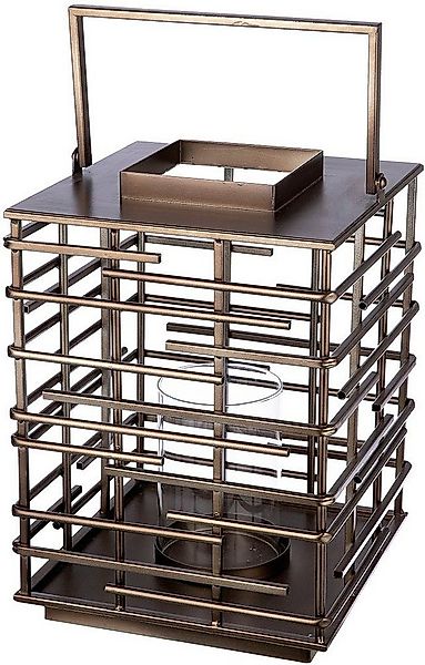 Casablanca by Gilde Kerzenlaterne Loft, aus Metall, mit Glaseinsatz, Breite günstig online kaufen