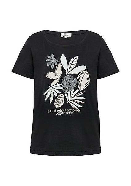 s.Oliver T-Shirt - Damen T-Shirt aus Jersey mit Frontprint günstig online kaufen