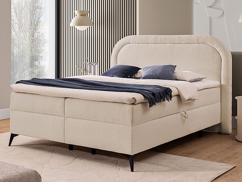 S-Style Möbel Boxspringbett Sonna mit Topper günstig online kaufen