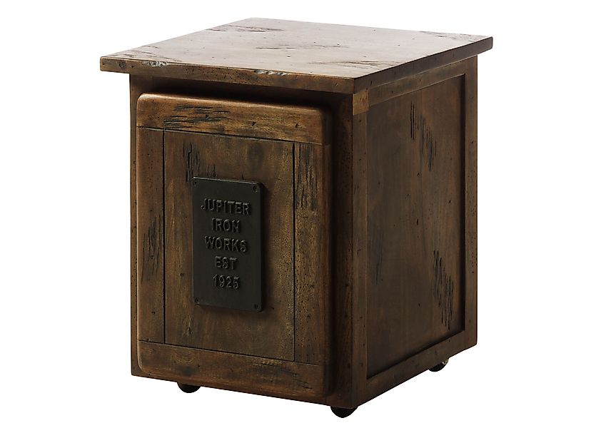 Massivmoebel24 Rollcontainer, (Rollcontainer Mango 50x50x60 braun günstig online kaufen