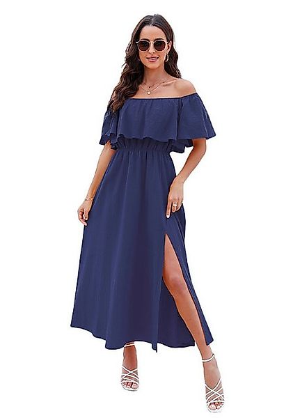 Cupshe Midikleid Trägerloses Maxikleid mit Seitenschlitz günstig online kaufen