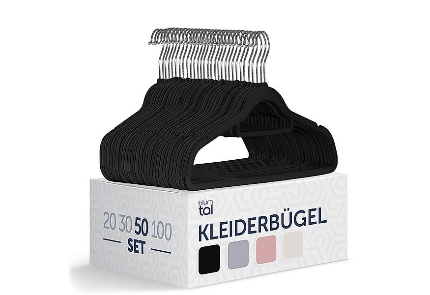 Blumtal Kleiderbügel Rutschfest - Samtoptik - Platzsparend, (100-tlg), Prem günstig online kaufen