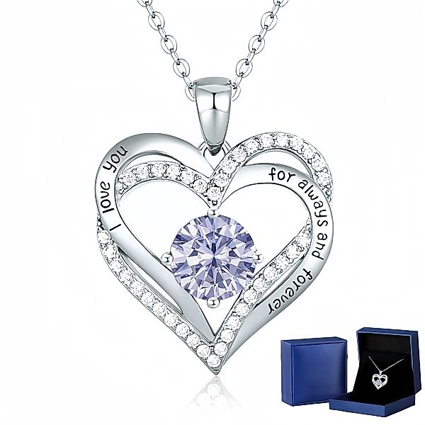 YMQHBS Herzkette 925 Sterling Silber Herz-Halskette günstig online kaufen