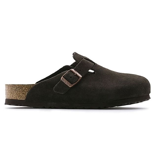 Birkenstock Boston BS Unisex Sandalen Pantolette Leder Schmale Weite 066046 günstig online kaufen