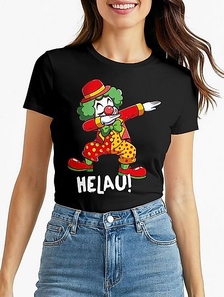 MoonWorks Print-Shirt Damen T-Shirt Alaaf Helau Fasching Karneval Dabbing C günstig online kaufen