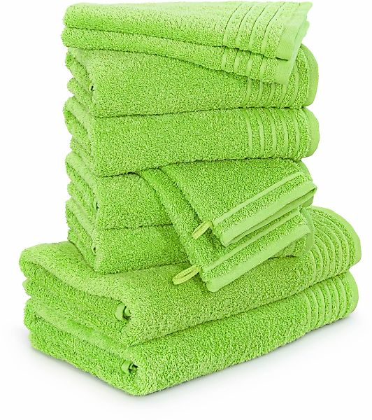 Möve Handtuch Set "New Classic" 10 Stk. Walkfrottier Waschhandschuhen, Gäst günstig online kaufen