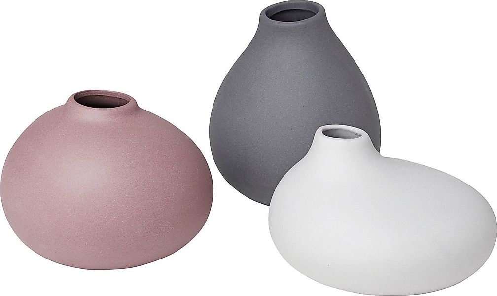 blomus Dekovase NONA, aus Porzellan, unglasiert (Set, 3 St), Vase in 3 unte günstig online kaufen