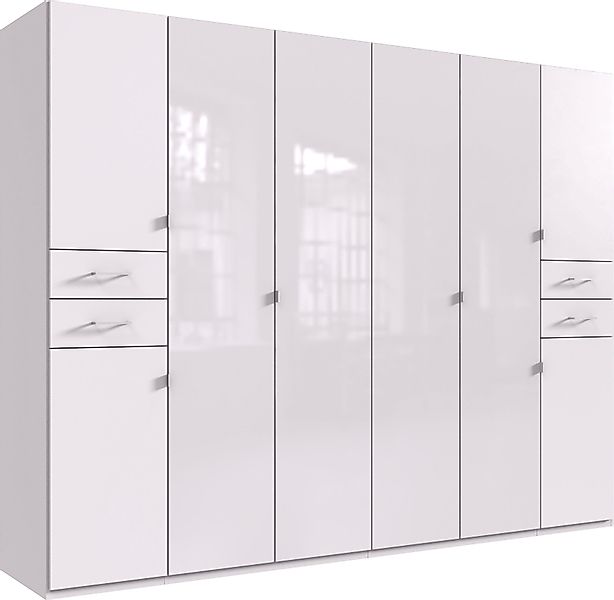 Wimex Drehtürenschrank "Danzig", mit Schubladen auf bequemer Höhe, mit Glas günstig online kaufen