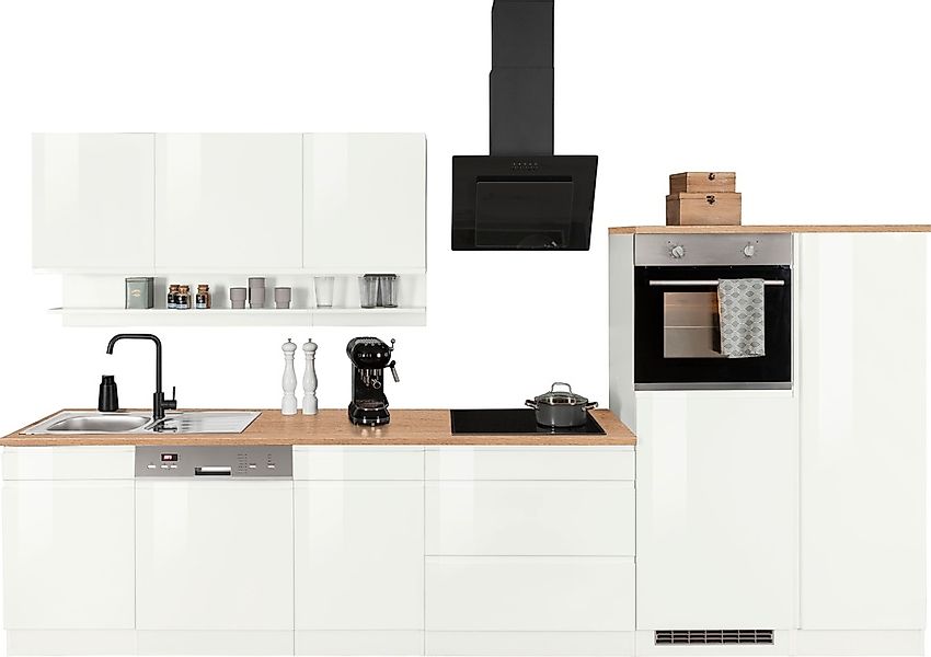 HELD MÖBEL Küchenzeile "Virginia", Breite 350 cm, wahlweise mit Induktion günstig online kaufen