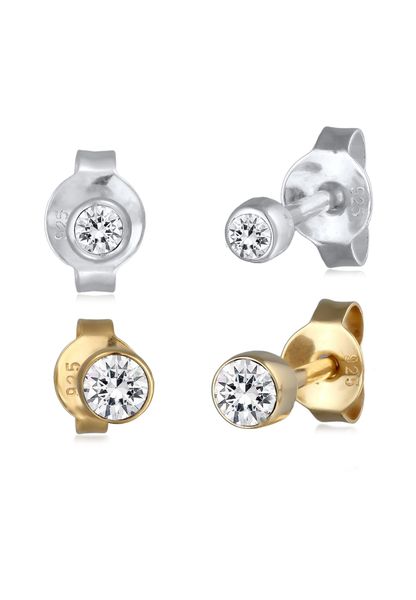 Elli Ohrring-Set Ohrstecker Set Weiß 925 günstig online kaufen