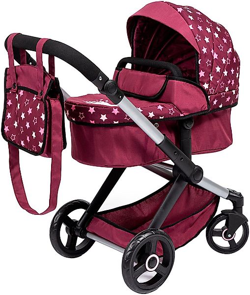 Bayer Kombi-Puppenwagen Xeo, bordeaux Sternchen günstig online kaufen