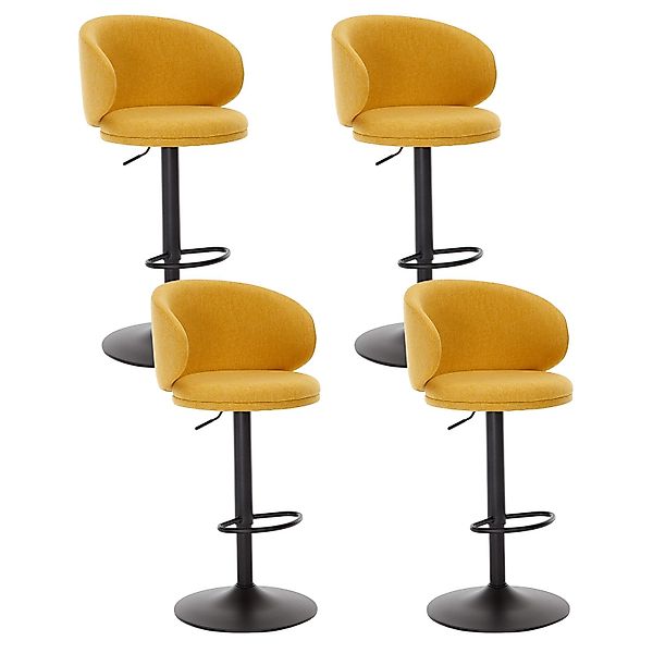 WAHSON OFFICE CHAIRS Barhocker Leinen Tresenhocker günstig online kaufen