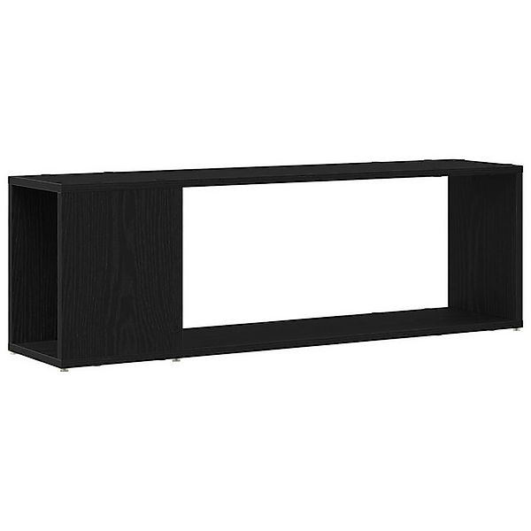 vidaXL TV-Schrank Bücherregal Schwarz Eiche 100x24x32 cm Holzwerkstoff (1-S günstig online kaufen