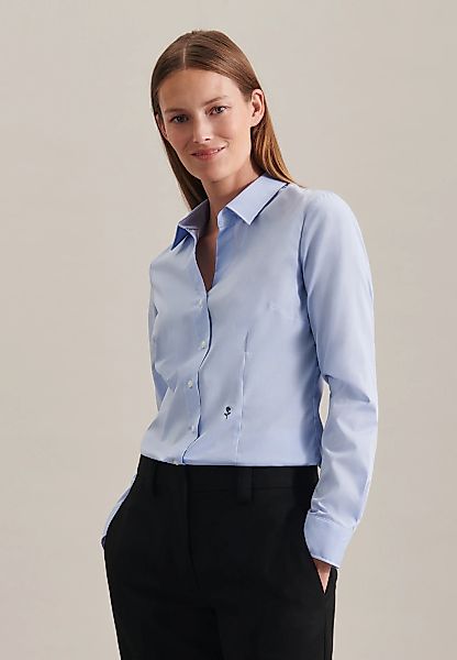 seidensticker Hemdbluse, 1/1 Kragen Uni günstig online kaufen