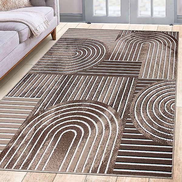 OTTO home Teppich "Lysandra" rechteckig 8 mm Höhe 3D-Effekt, softer Kurzflo günstig online kaufen