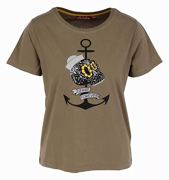 Derbe Print-Shirt Mrs Skull T-Shirt günstig online kaufen