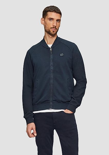 s.Oliver Sweatjacke Sweatshirt Jacke Jacke mit Garment Dye und Raglanärmeln günstig online kaufen